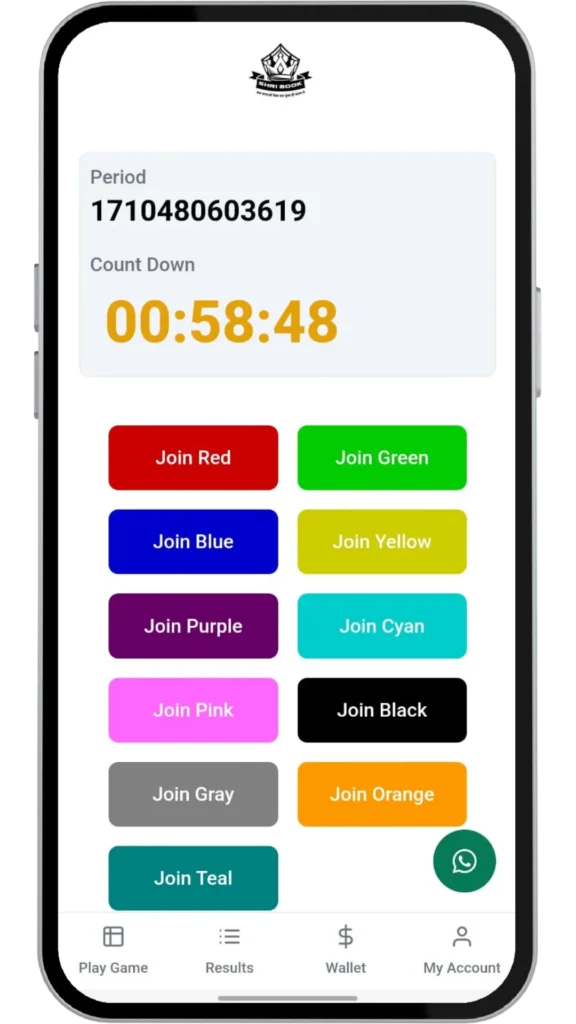 Color for betting on Shribook App.